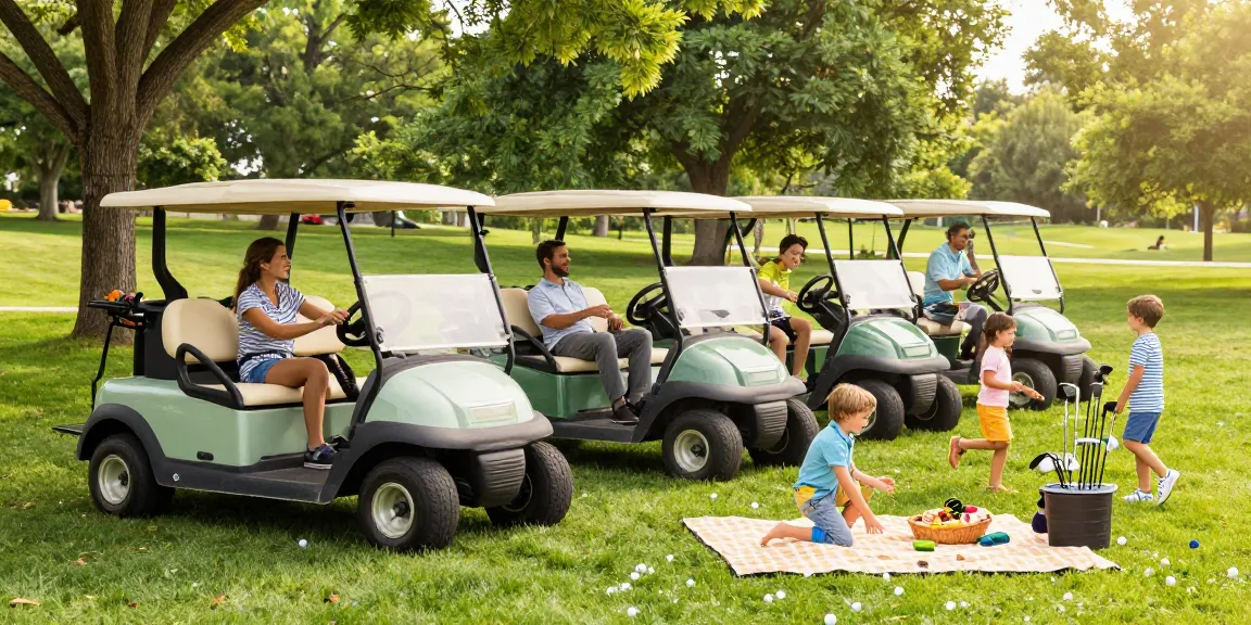 Enjoying family time with golf carts at golfcartemporium.com.