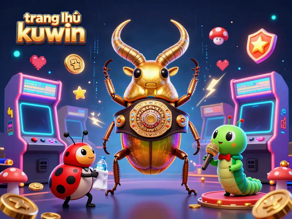 Experience thrilling gameplay at trang chủ kuwin, featuring vibrant casino elements and energetic characters.