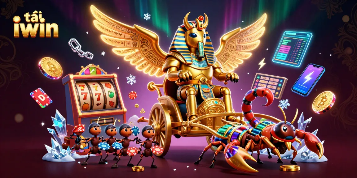 Play and win big with tải iwin - a vibrant 3D casino scene filled with exciting slot elements.