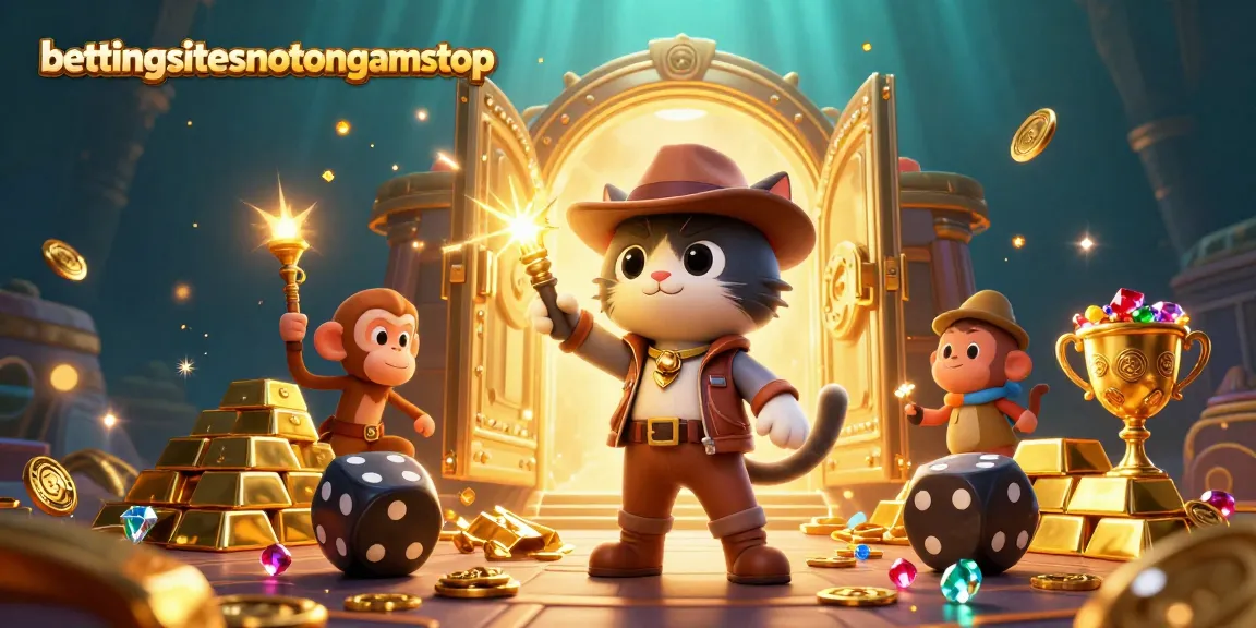 Experience thrilling adventures at bettingsitesnotongamstop with our illustrated treasure discovery scene.