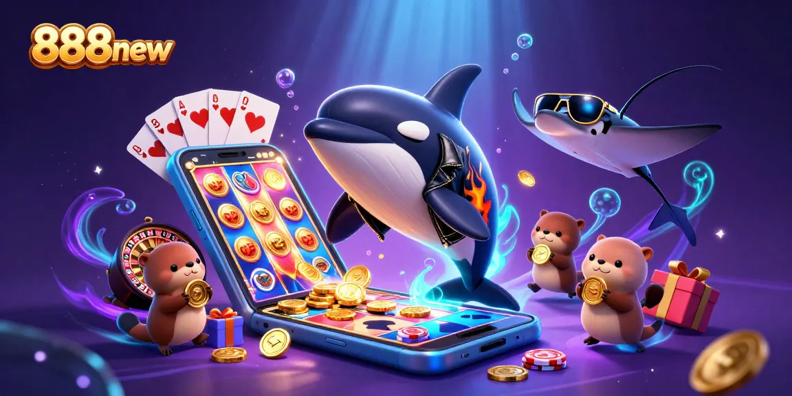 Experience thrilling wins at 888new with an exciting underwater casino adventure featuring dynamic characters.
