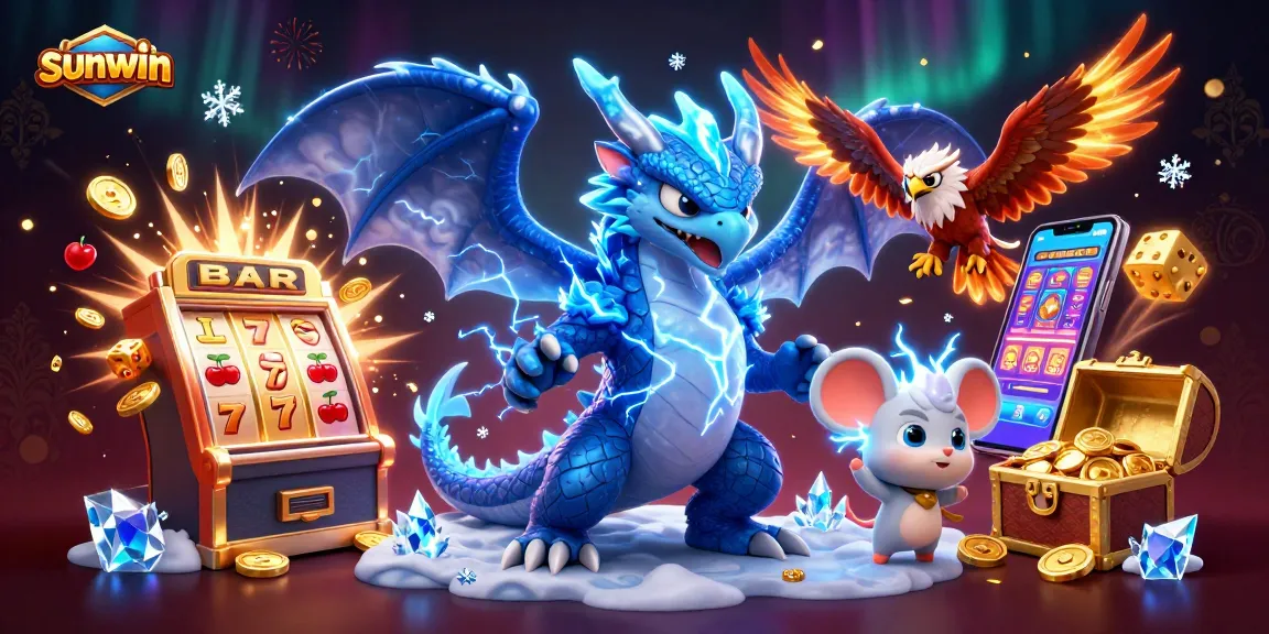 Spin the reels and win with sunwin's dynamic slot machine and interactive characters.