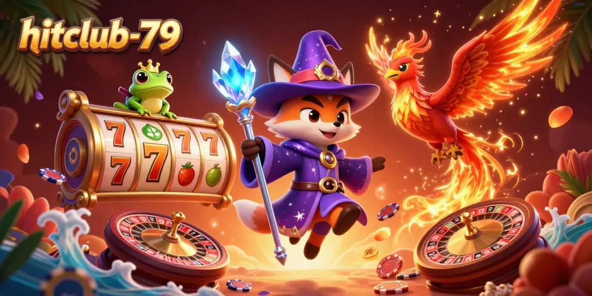 Play exciting games at hitclub-79 with immersive 3D casino characters and elements.